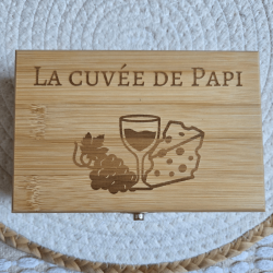 Coffret de sommelier personnalisé en bois | Créa-tiflow