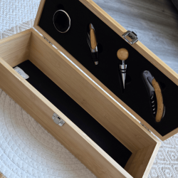 Set à vin complet personnalisé en bois | Créa-tiflow
