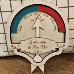 Bétisomètre du Père-Noël en bois | Créa-tiflow