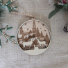 Boule de Noël en bois en relief | Créa-tiflow
