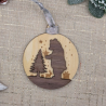 Boule de Noël en bois en relief | Créa-tiflow