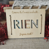 Carte "Rien" à offrir pour Noël | Créa-tiflow