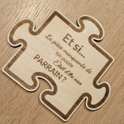 Pièce de puzzle demande marraine parrain | Créa-tiflow