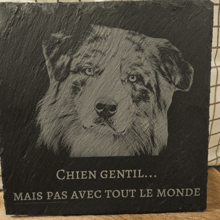 Ardoise gravée avec photo personnalisée | Créa-tiflow