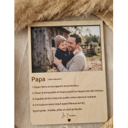 Cadre photo "Super Papa" personnalisé | Créa-tiflow