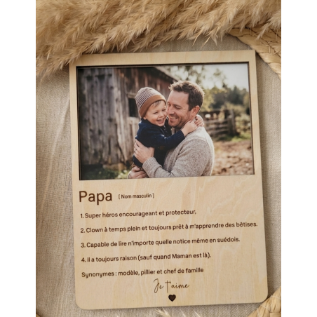 Cadre photo "Super Papa" personnalisé | Créa-tiflow