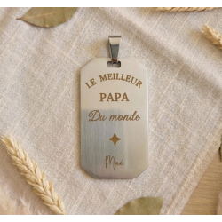 Pendentif en acier inoxydable personnalisé | Créa-tiflow