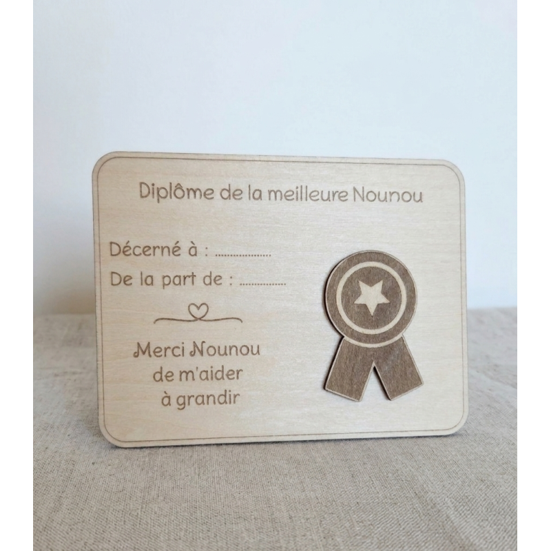 Diplôme personnalisé maître ou maîtresse | Créa-tiflow