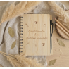Cahier de notes en bambou personnalisé | Créa-tiflow