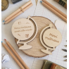 Magnet globe terrestre en bois | Créa-tiflow