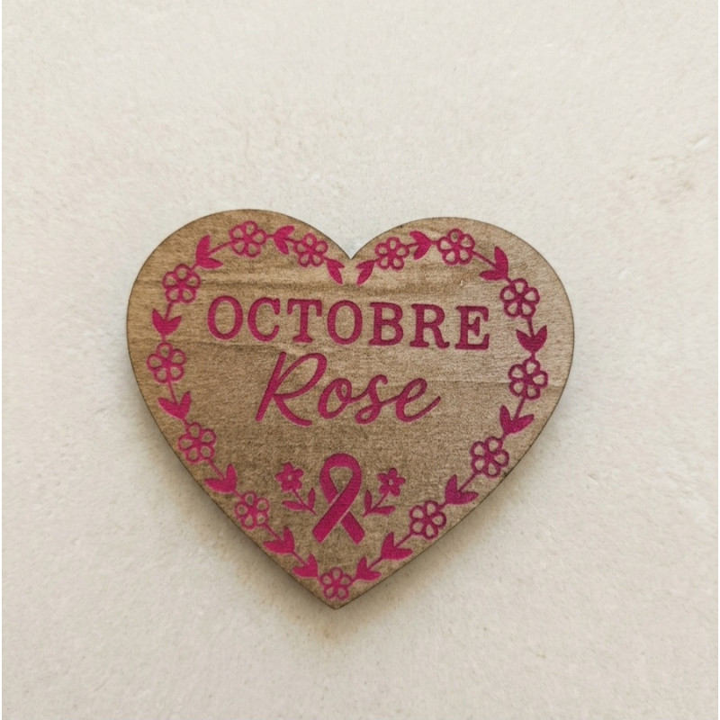 Coeur "Octobre Rose"