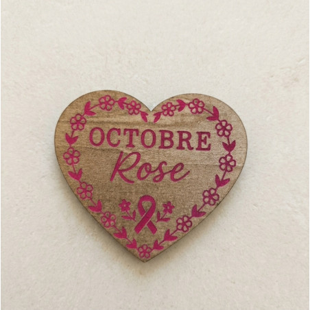 Coeur "Octobre Rose"