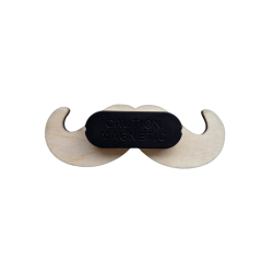 Badge moustache