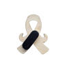 Badge ruban avec moustache gravée