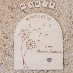 Cadre "Bonne fête" en bois à offrir | Créa-tiflow