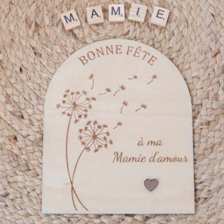 Cadre "Bonne fête" en bois à offrir | Créa-tiflow