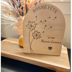 Cadre "Bonne fête" en bois à offrir | Créa-tiflow