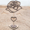 Rose éternelle en bois personnalisable | Créa-tiflow