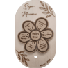 Plaque fleur de remerciement en bois | Créa-tiflow